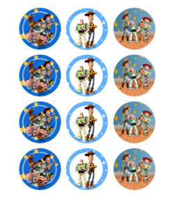 Eetbare print Toy Story Cupcakes