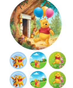 Eetbare print Winnie the Pooh 15cm