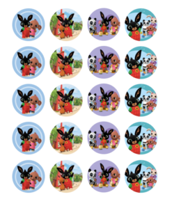 Eetbare print Bing Cupcakes Mini