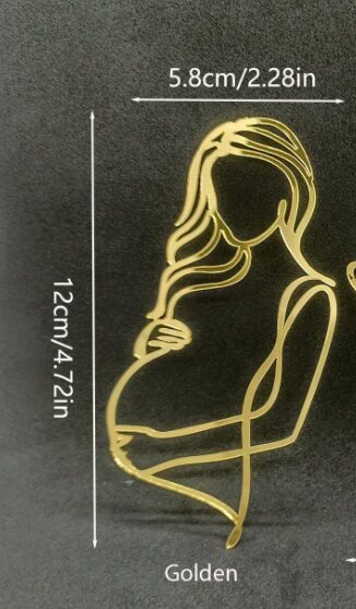 Babyshower Caketopper Acryl Goud (set 3) - Afbeelding 2