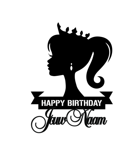 Birthday Girl Prinses Caketopper