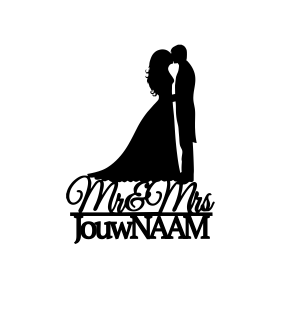 Wedding Bruidskoppel Caketopper