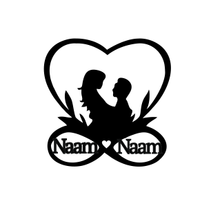 Wedding Bruidskoppel Groot Hart Caketopper