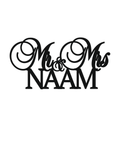 Wedding Mr&Mrs Caketopper