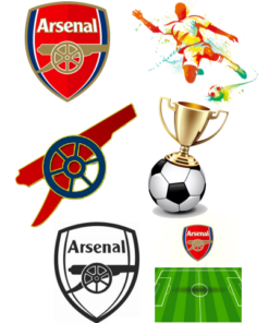 Eetbare print Arsenal 3D