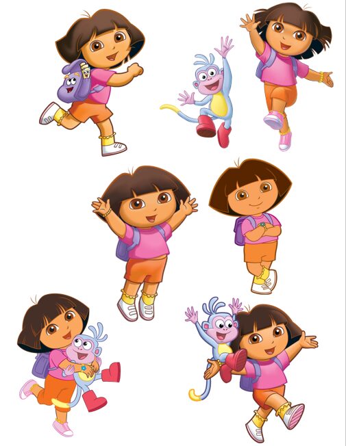 Eetbare print Dora the Explorer 3D