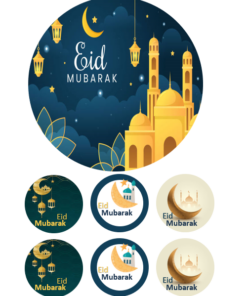Eetbare print Eid Mubarak Thema 15cm