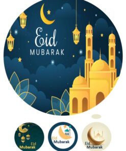 Eetbare print Eid Mubarak Thema 20cm