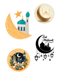 Eetbare print Eid Mubarak Thema 3D