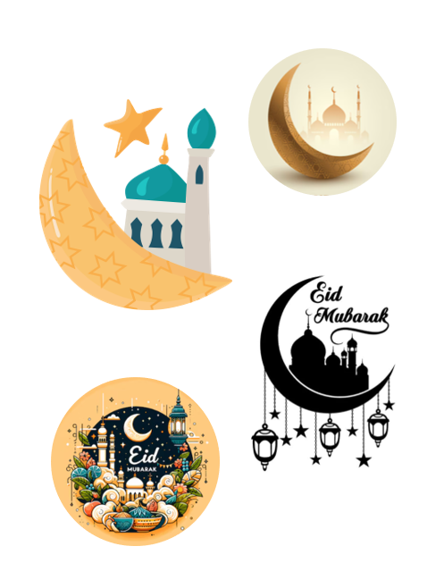 Eetbare print Eid Mubarak Thema 3D