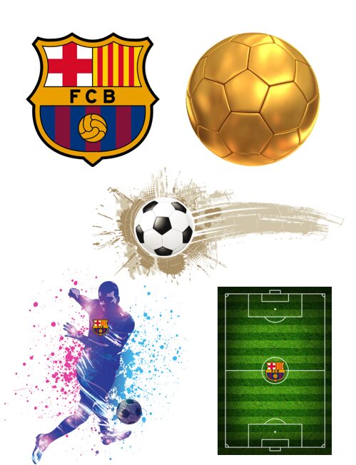 Eetbare print FC Barcelona 3D