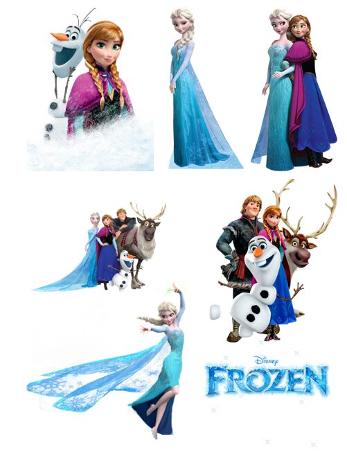 Eetbare print Frozen 3D