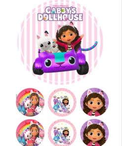Eetbare print Gabby Dollhouse 15cm