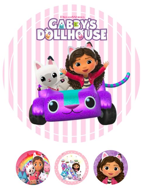 Eetbare print Gabby Dollhouse 20cm