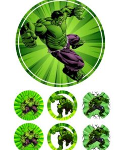 Eetbare print Hulk 15cm