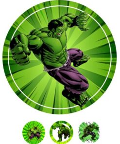 Eetbare print Hulk 20cm