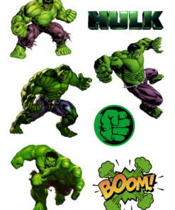 Eetbare print Hulk 3D