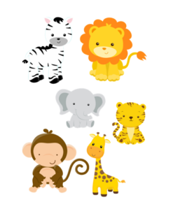 Eetbare print Jungle Theme 3D