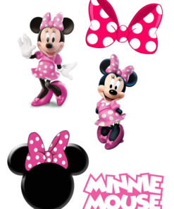 Eetbare print Minnie Mouse 3D