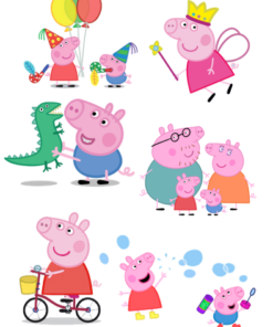 Eetbare print Peppa Pig 3D