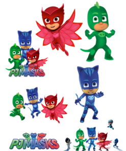 Eetbare print PJ Masks 3D