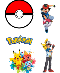 Eetbare print Pokemon 3D