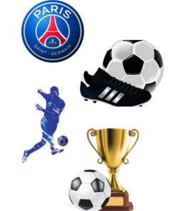 Eetbare print Paris Saint Germaine 3D