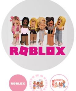 Eetbare print Roblox Pink 20cm