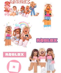 Eetbare print Roblox Pink 3D