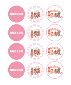 Eetbare print Roblox Pink Cupcakes