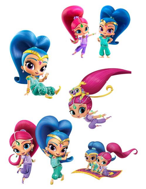 Eetbare print Shimmer&Shine 3D
