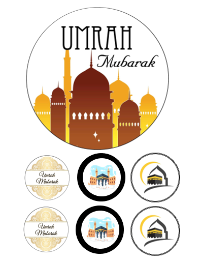Eetbare print Umrah Thema 15cm