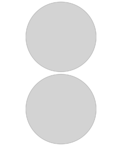 Eetbare print rond A4 formaat met 2 stuks (ca. 14 cm doorsnede)