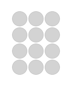 Eetbare prints rond A4 formaat met 12 stuks (ca. 5 cm doorsnede)