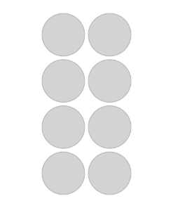 Eetbare print rond A4 formaat met 8 stuks (ca. 6 cm)
