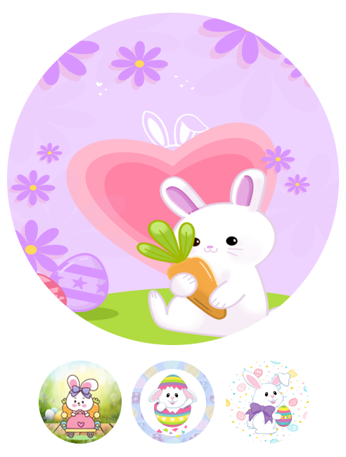 Eetbare print Easter 20cm