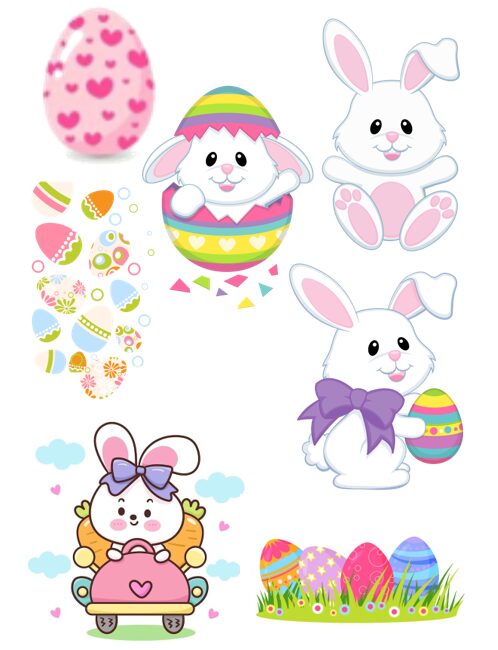 Eetbare print Easter 3D