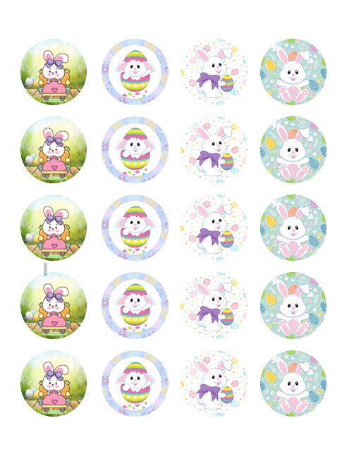 Eetbare print Easter Cupcakes Mini