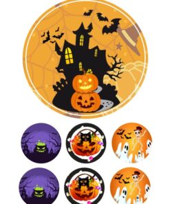 Eetbare print Halloween 15cm