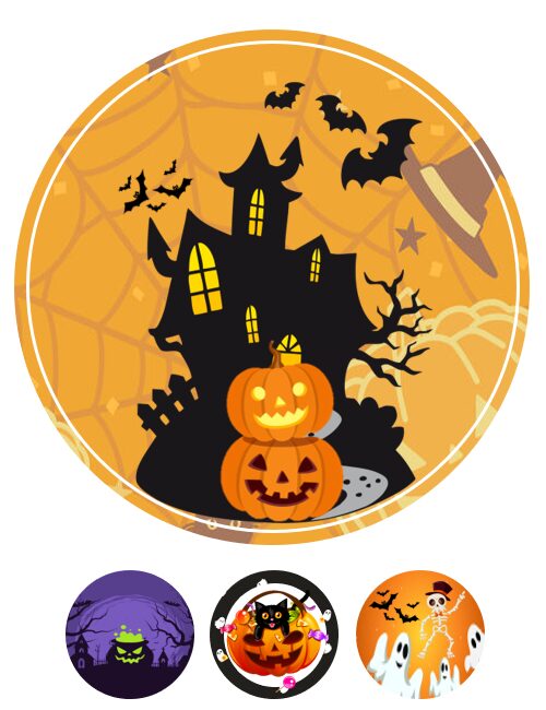 Eetbare print Halloween 20cm