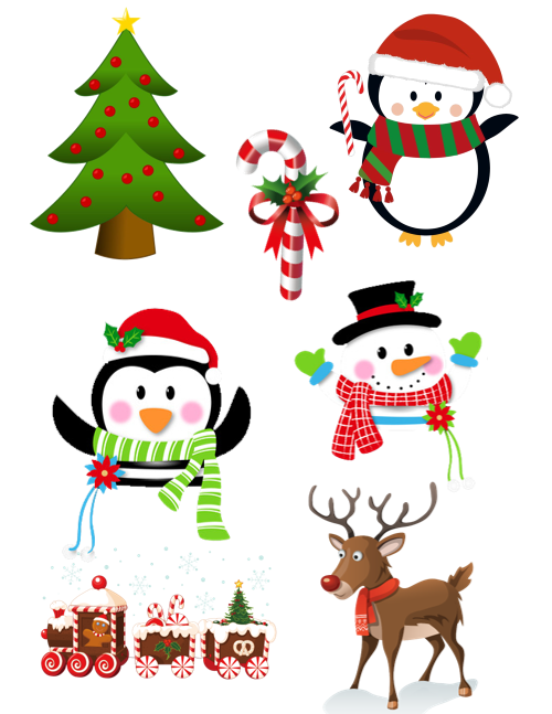 Eetbare print Kerstmis 3D