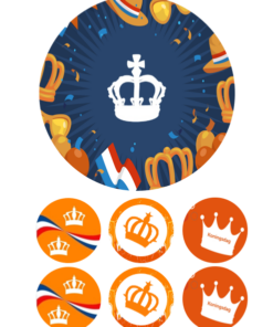 Eetbare print Koningsdag 15cm