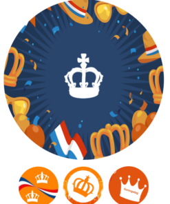 Eetbare print Koningsdag 20cm