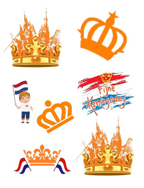 Eetbare print Koningsdag 3D