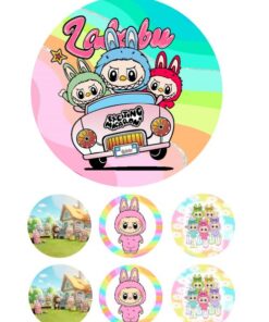 Eetbare print Labubu 15cm