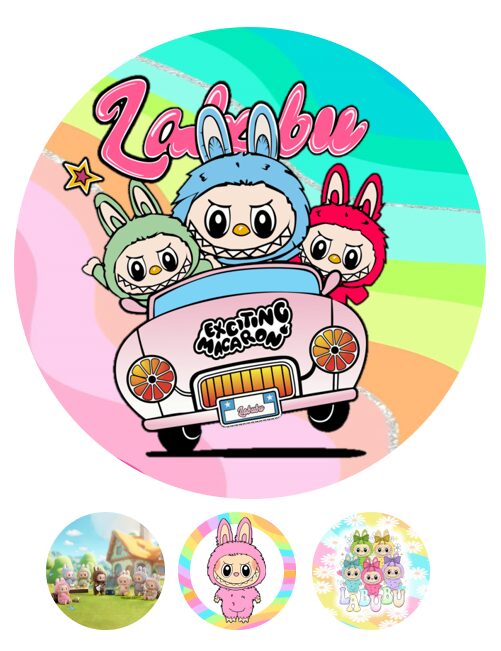 Eetbare print Labubu 20cm