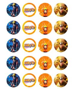 Eetbare print Naruto Cupcakes Mini