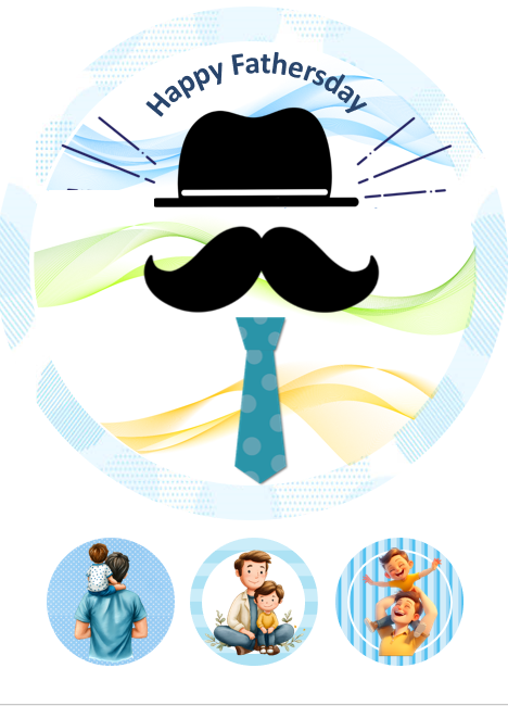 Eetbare print Vaderdag 20cm