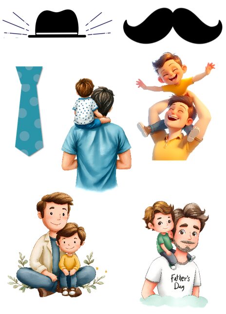 Eetbare print Vaderdag 3D