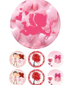 Eetbare print Valentijn 15cm